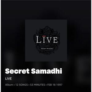 Vintage - Live / Secret Samadhi CD.